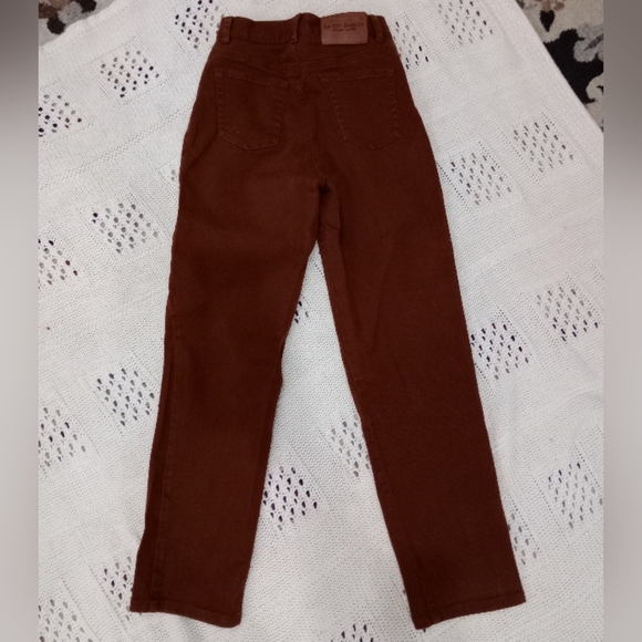 Lauren Jeans Co. Ralph Lauren Brown Mom Jeans Women's Size 4 Petite Retro Preppy - Picture 2 of 11